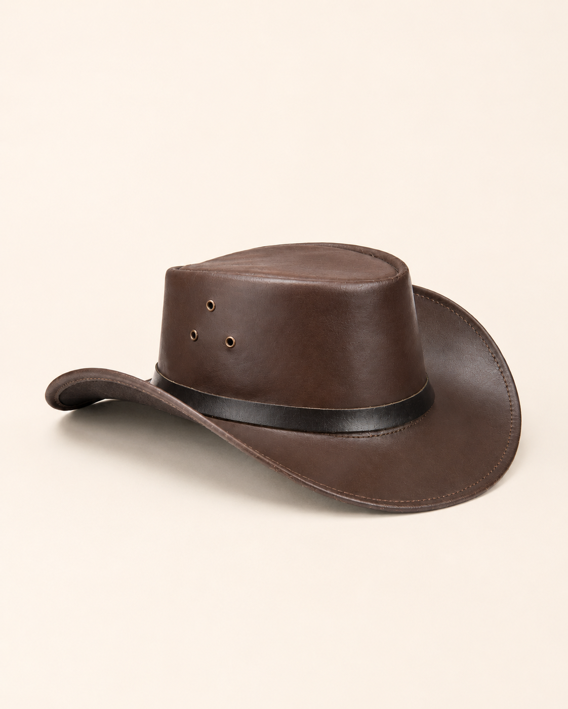 Mavrak Studio's Black Stripe Leather Cowboy Hat