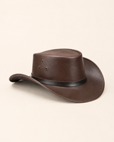 Mavrak Studio's Black Stripe Leather Cowboy Hat